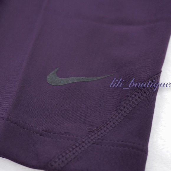 NWT Nike BV4385-525 Women Speed Tight 7/8 Training Leggings Flash Purple Black M - Picture 5 of 11